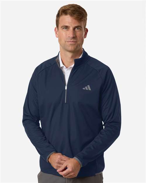 Adidas Men's Ultimate365 Wind Quarter-Zip Pullover - A2027 Collegiate Navy