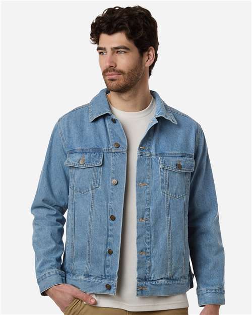 Harriton Men's Cooper Denim Jacket - M75 Light Denim