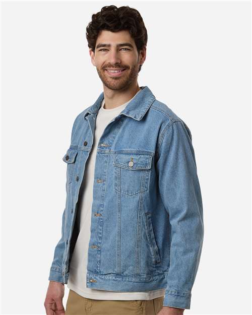 Harriton Unisex Cooper Denim Jacket - M75 Light Denim