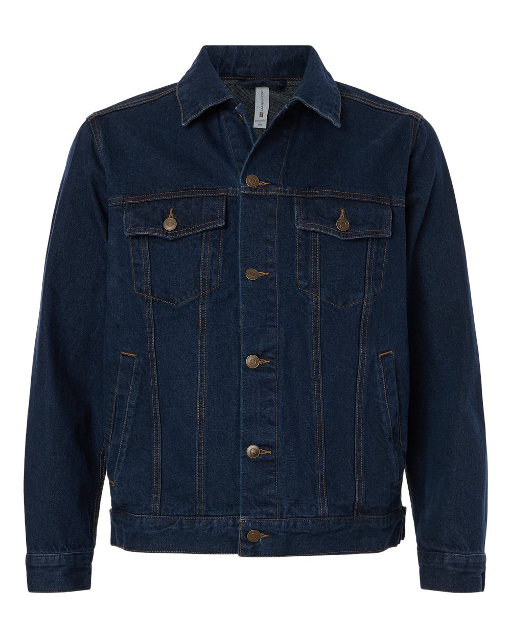 Harriton Unisex Cooper Denim Jacket - M75 Dark Denim