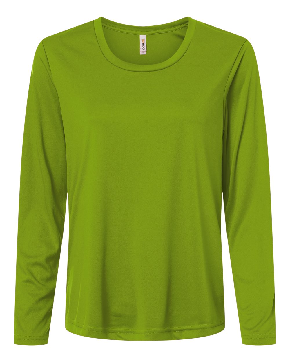 Core365 Women's Capital Performance Long Sleeve T-Shirt - CE10LW Acid Green