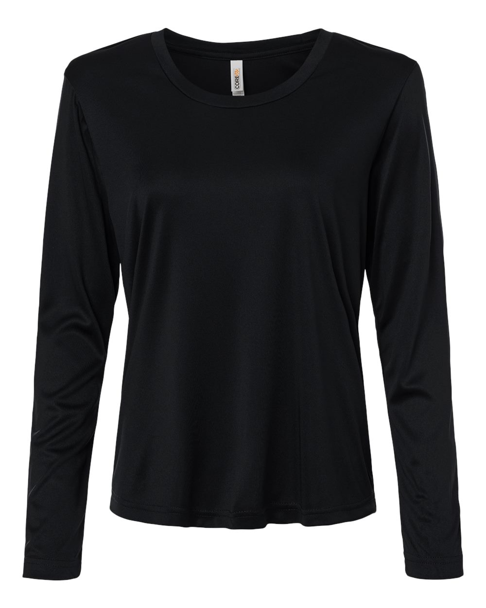 Core365 Women's Capital Performance Long Sleeve T-Shirt - CE10LW Black