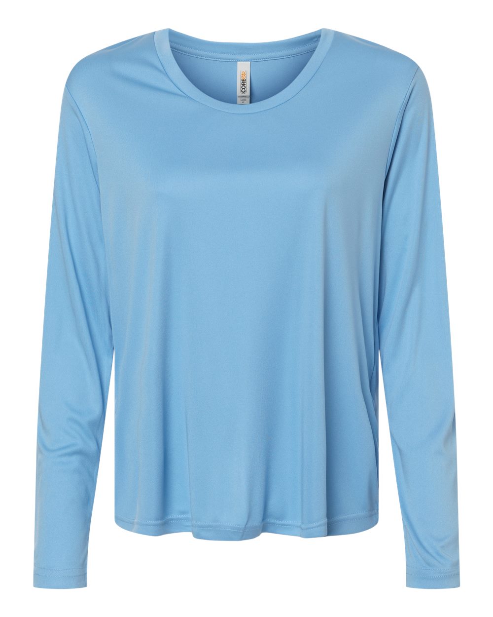 Core365 Women's Capital Performance Long Sleeve T-Shirt - CE10LW Columbia Blue