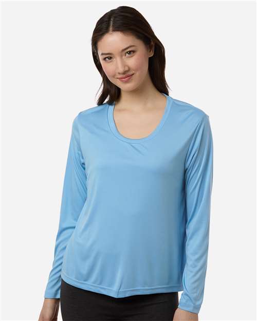 Core365 Women's Capital Performance Long Sleeve T-Shirt - CE10LW Columbia Blue