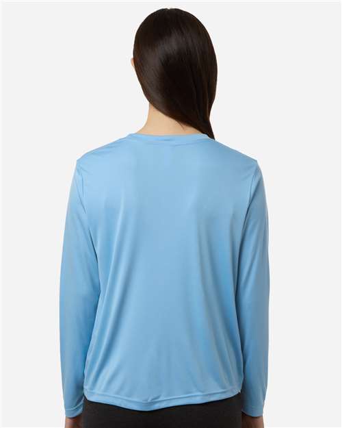 Core365 Women's Capital Performance Long Sleeve T-Shirt - CE10LW Columbia Blue