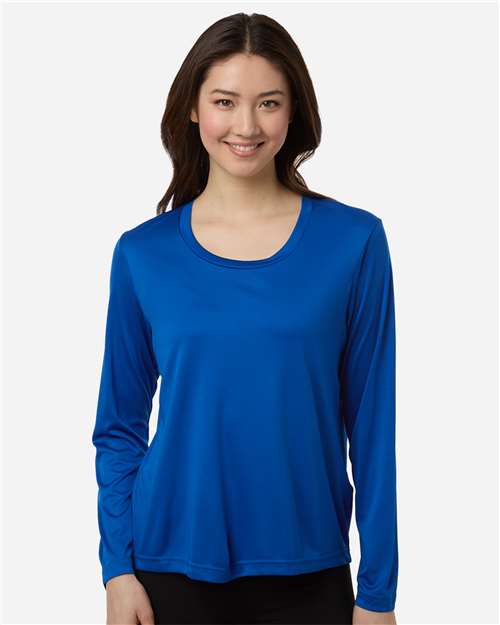 Core365 Women's Capital Performance Long Sleeve T-Shirt - CE10LW True Royal