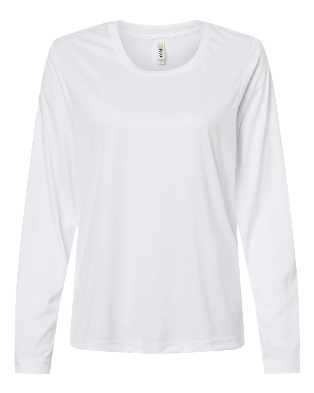 Core365 Women's Capital Performance Long Sleeve T-Shirt - CE10LW White