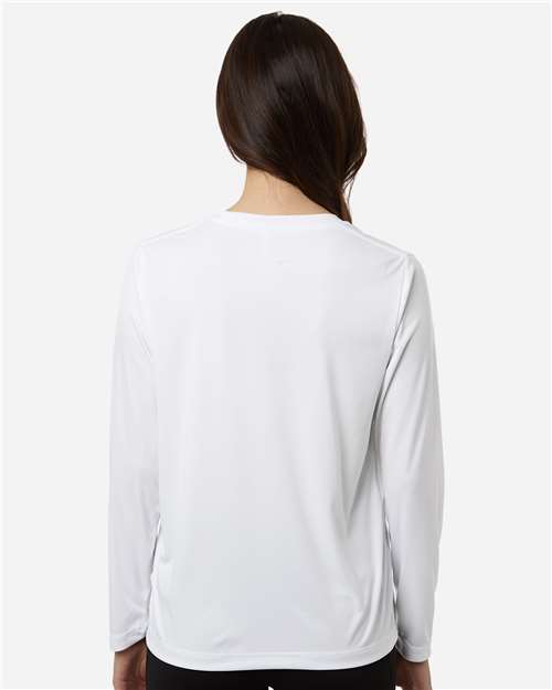 Core365 Women's Capital Performance Long Sleeve T-Shirt - CE10LW White
