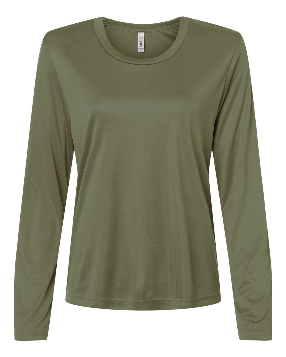Core365 Women's Capital Performance Long Sleeve T-Shirt - CE10LW Military Green