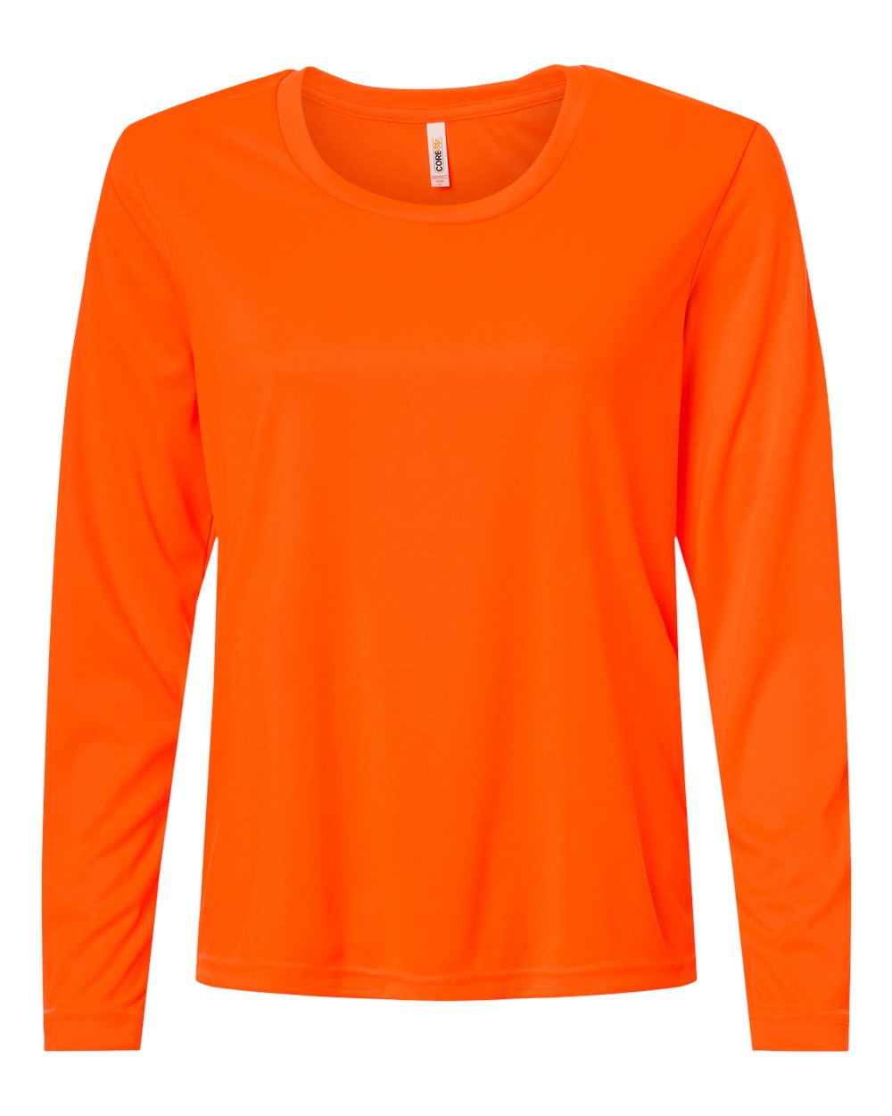 Core365 Women's Capital Performance Long Sleeve T-Shirt - CE10LW Safety Orange