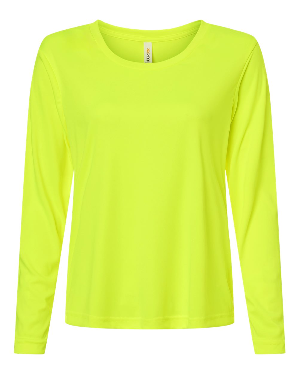 Core365 Women's Capital Performance Long Sleeve T-Shirt - CE10LW Safety Yellow