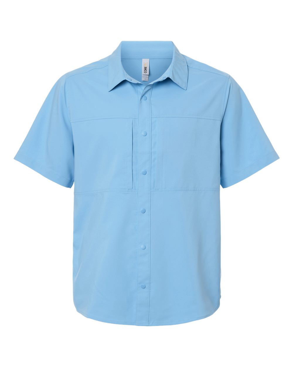 Core365 Men's UltraUVP Shoreline Short Sleeve Staff Shirt - CE520 Columbia Blue