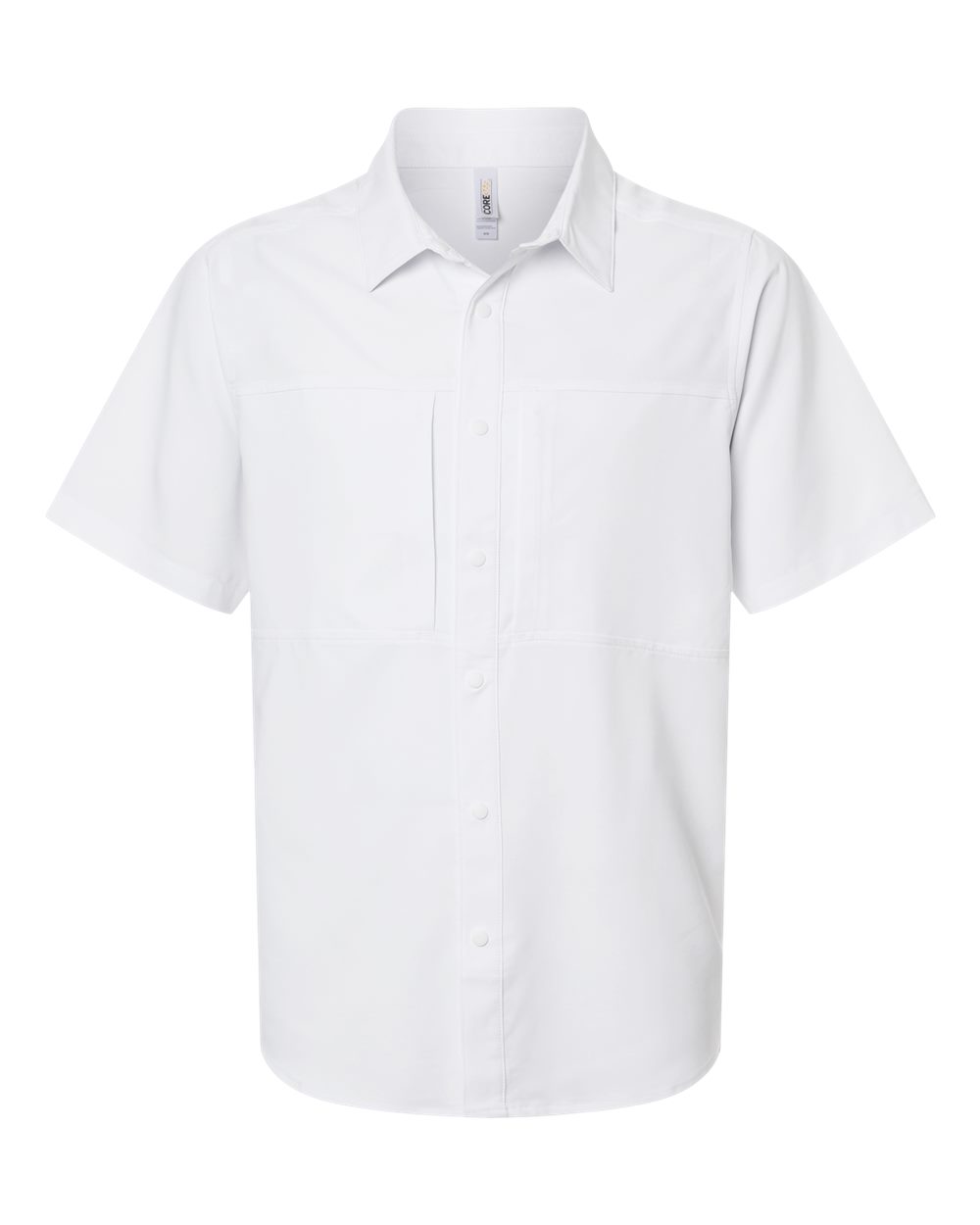 Core365 Men's UltraUVP Shoreline Short Sleeve Staff Shirt - CE520 White