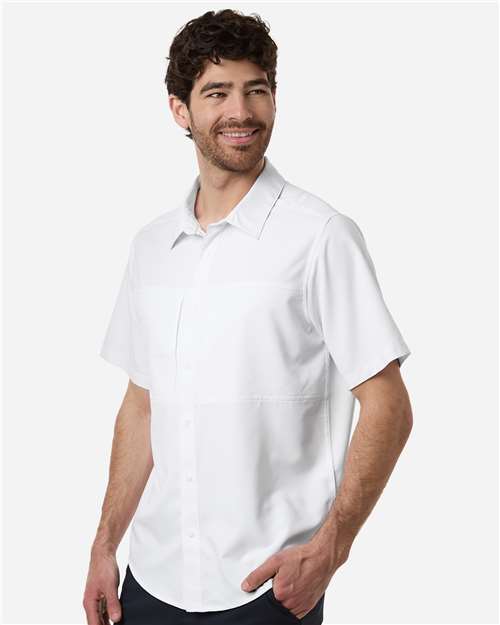 Core365 Men's UltraUVP Shoreline Short Sleeve Staff Shirt - CE520 White