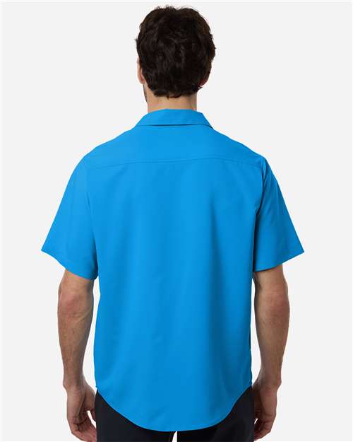 Core365 Men's UltraUVP Shoreline Short Sleeve Staff Shirt - CE520 Electric Blue
