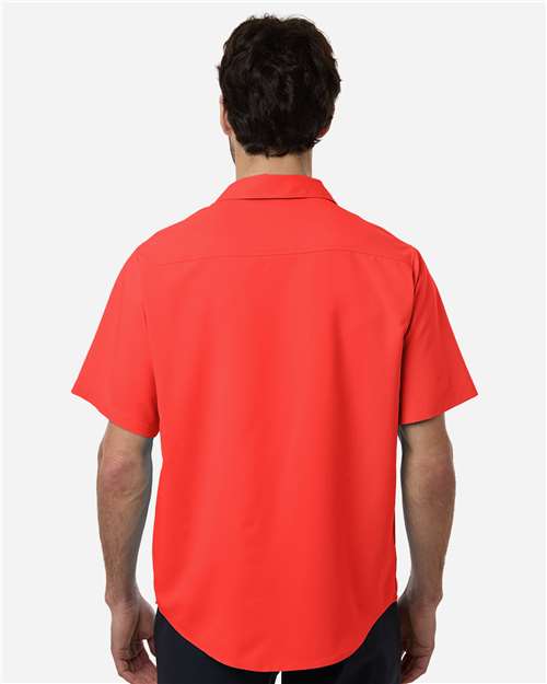 Core365 Men's UltraUVP Shoreline Short Sleeve Staff Shirt - CE520 Marina Red