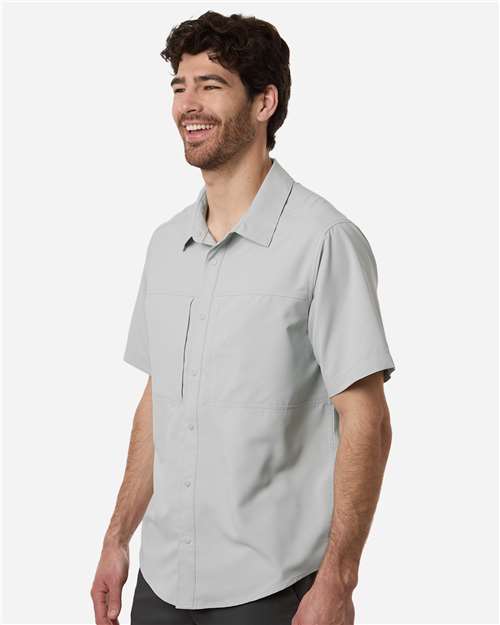 Core365 Men's UltraUVP Shoreline Short Sleeve Staff Shirt - CE520 Platinum