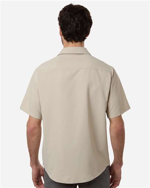 Core365 Men's UltraUVP Shoreline Short Sleeve Staff Shirt - CE520 Stone