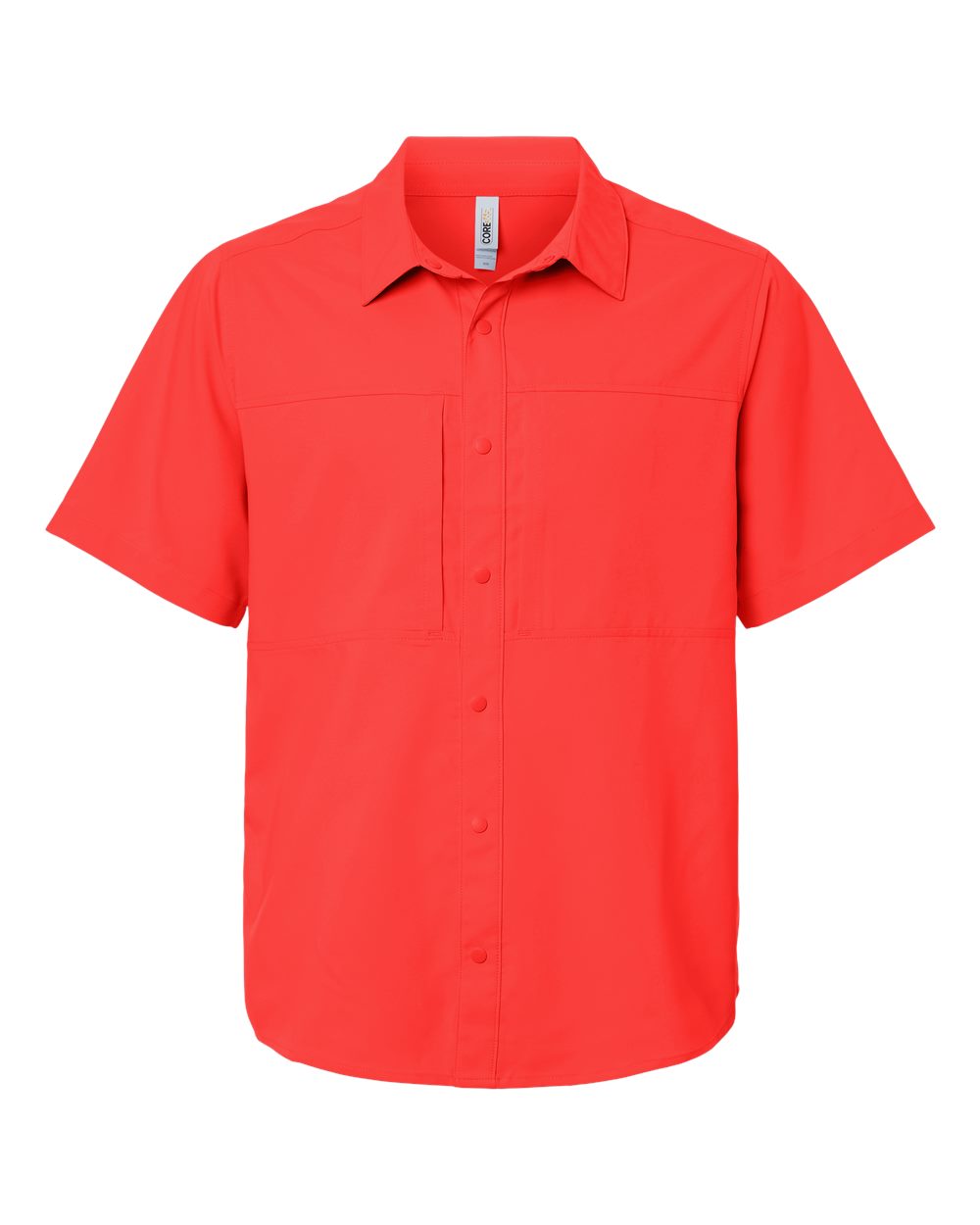 Core365 Men's UltraUVP Shoreline Short Sleeve Staff Shirt - CE520 Marina Red