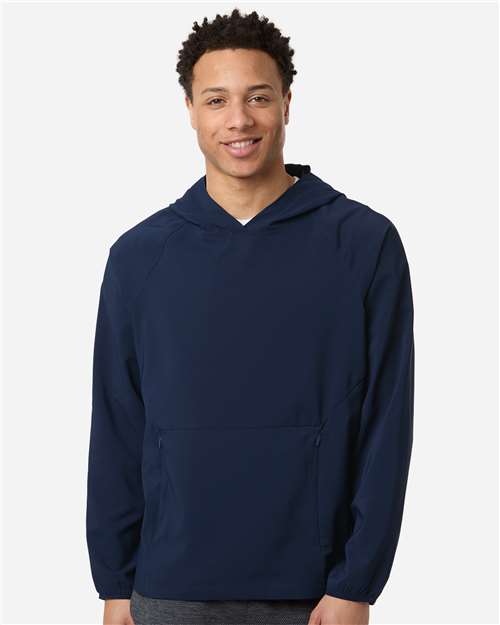 Core365 Men's UltraUVP Shoreline Long Sleeve Hooded Pullover - CE520L Classic Navy