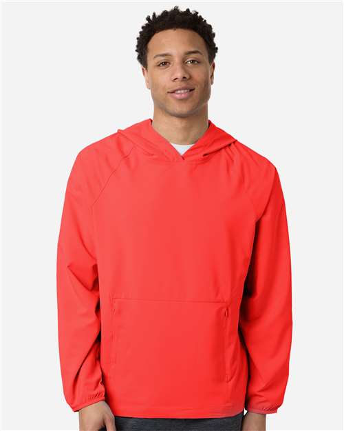 Core365 Men's UltraUVP Shoreline Long Sleeve Hooded Pullover - CE520L Marina Red