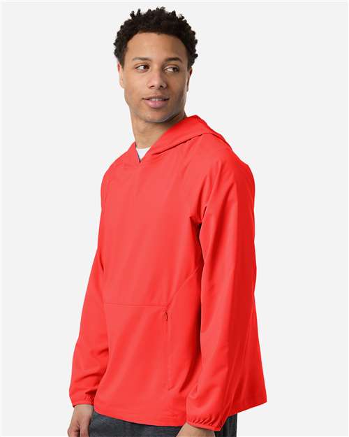 Core365 Men's UltraUVP Shoreline Long Sleeve Hooded Pullover - CE520L Marina Red