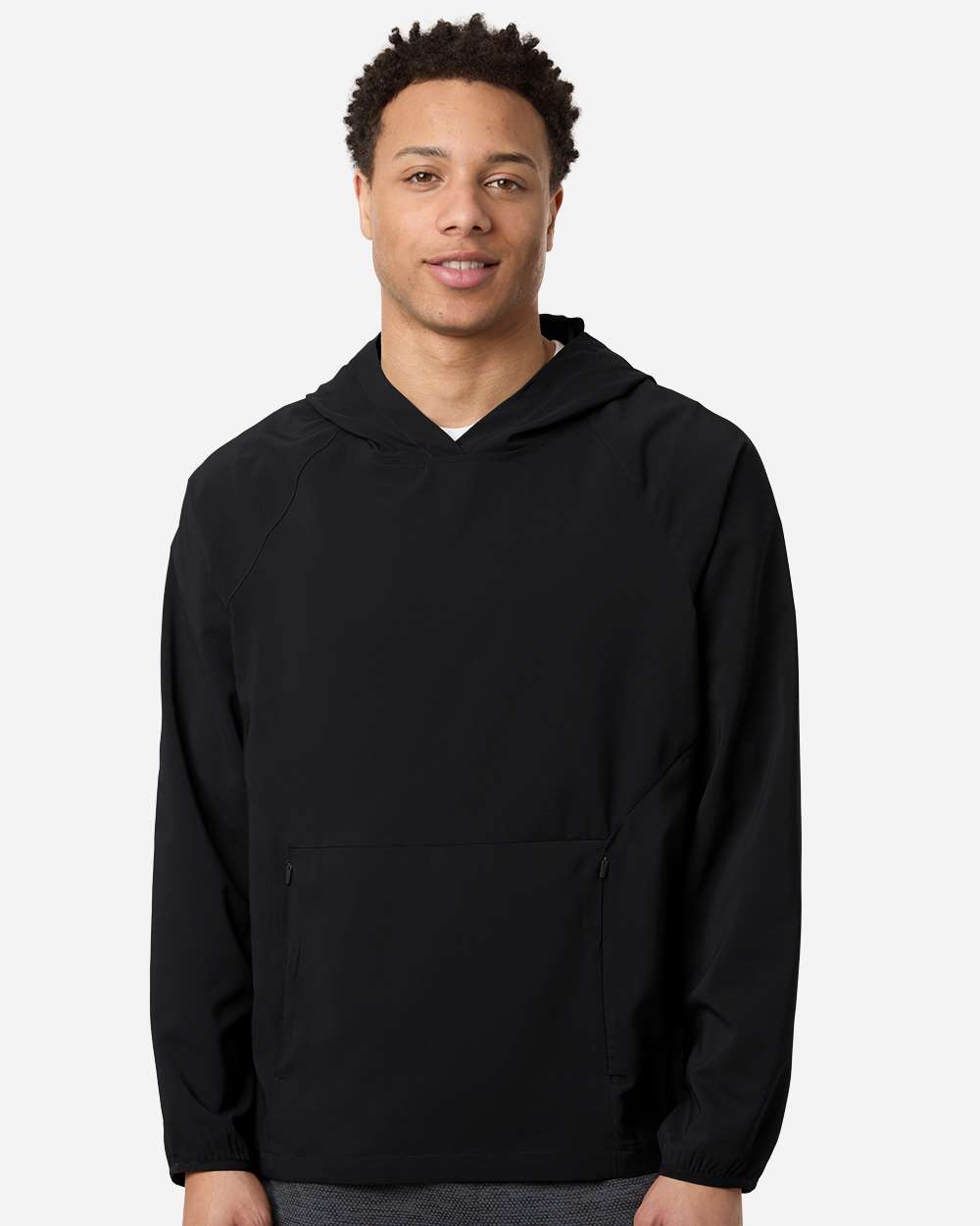 Core365 Men's UltraUVP Shoreline Long Sleeve Hooded Pullover - CE520L Black