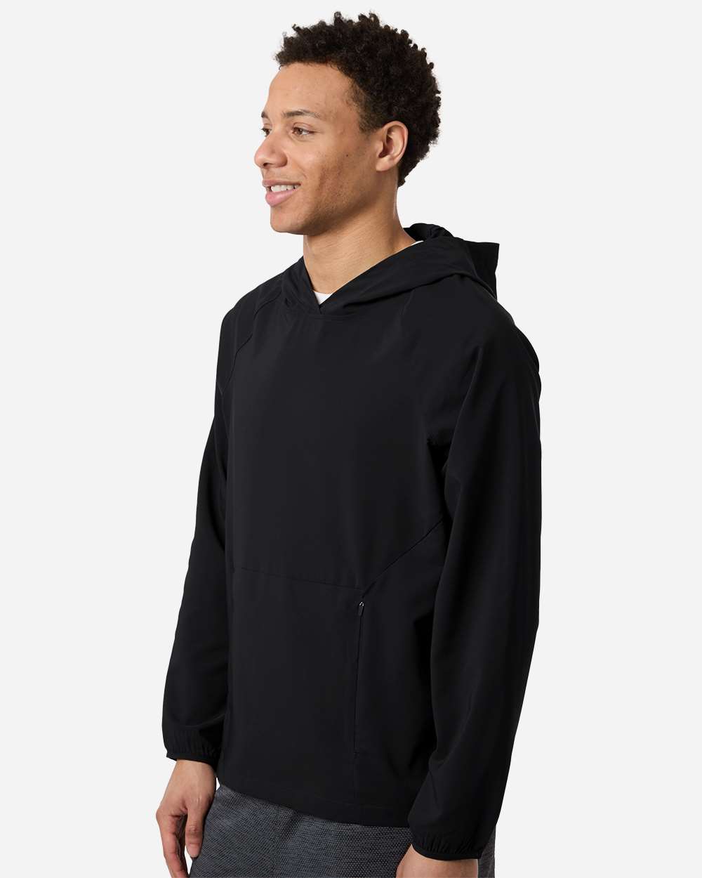 Core365 Men's UltraUVP Shoreline Long Sleeve Hooded Pullover - CE520L Black