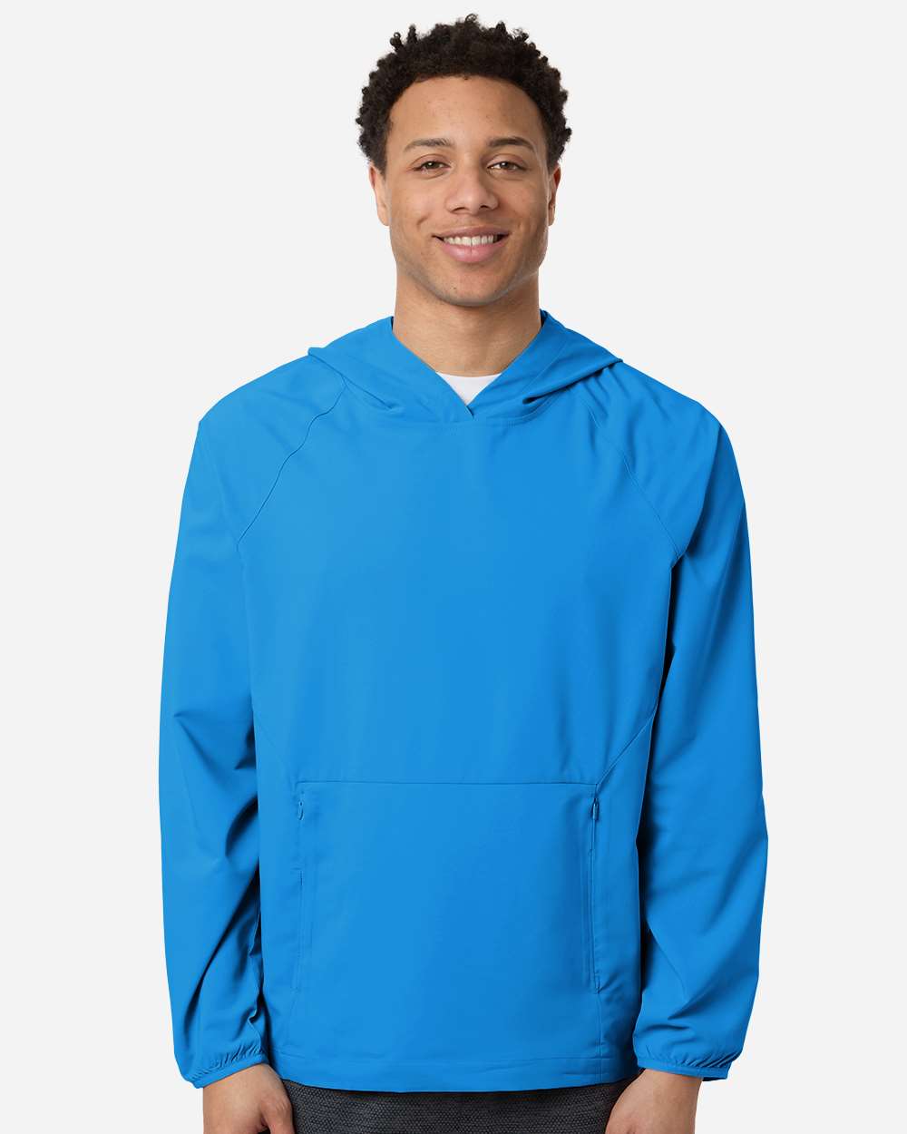 Core365 Men's UltraUVP Shoreline Long Sleeve Hooded Pullover - CE520L Electric Blue