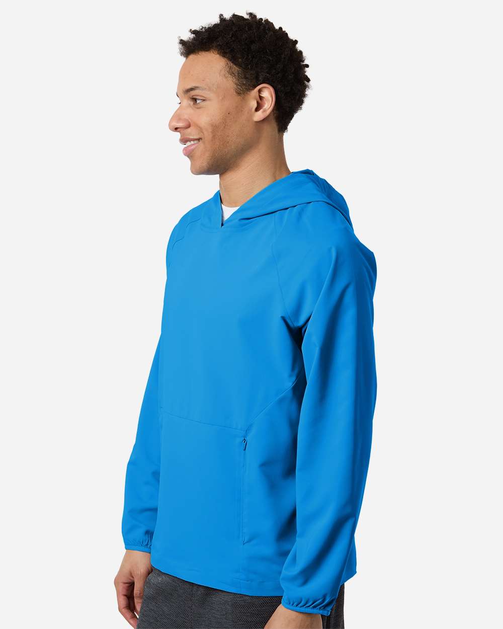 Core365 Men's UltraUVP Shoreline Long Sleeve Hooded Pullover - CE520L Electric Blue