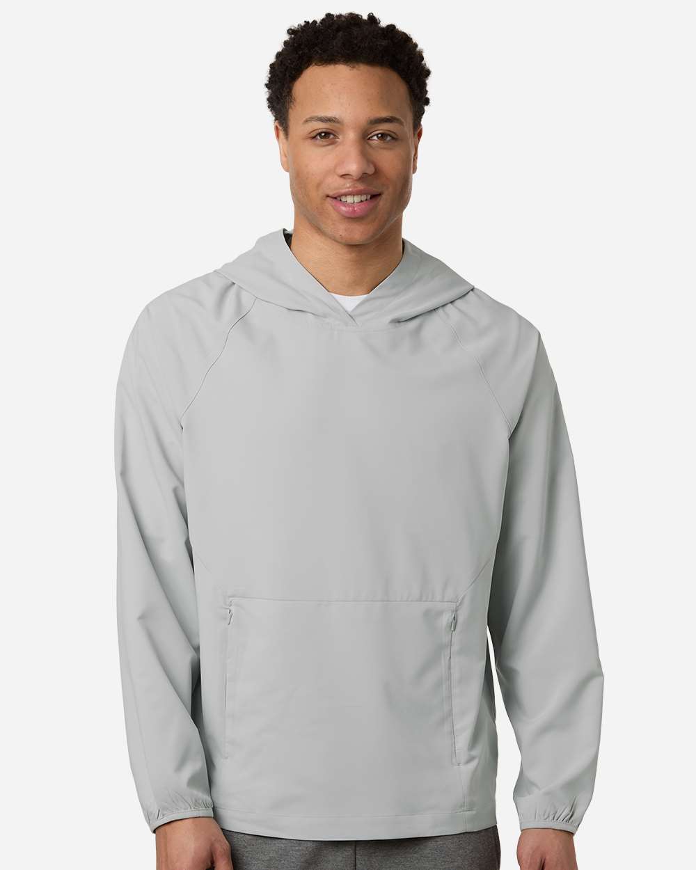 Core365 Men's UltraUVP Shoreline Long Sleeve Hooded Pullover - CE520L Platinum