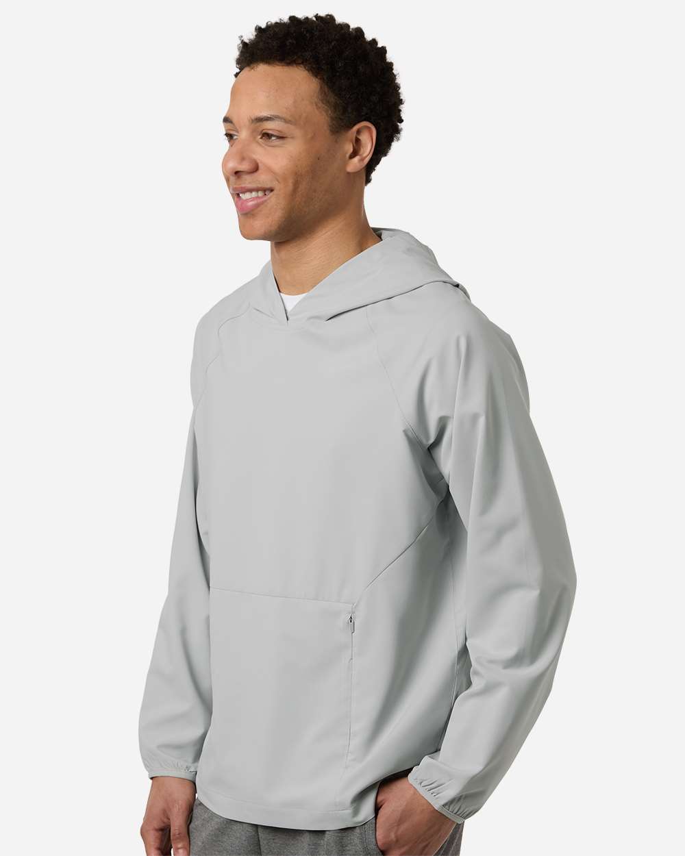 Core365 Men's UltraUVP Shoreline Long Sleeve Hooded Pullover - CE520L Platinum