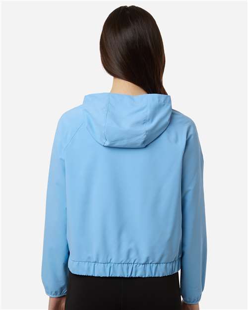 Core365 Women's UltraUVP Shoreline Long Sleeve Hooded Pullover - CE520LW Columbia Blue