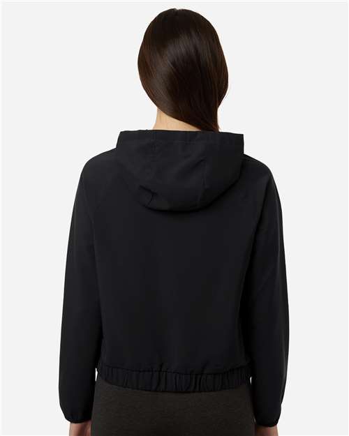 Core365 Women's UltraUVP Shoreline Long Sleeve Hooded Pullover - CE520LW Black