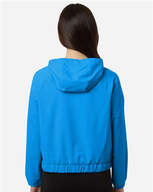 Core365 Women's UltraUVP Shoreline Long Sleeve Hooded Pullover - CE520LW Electric Blue