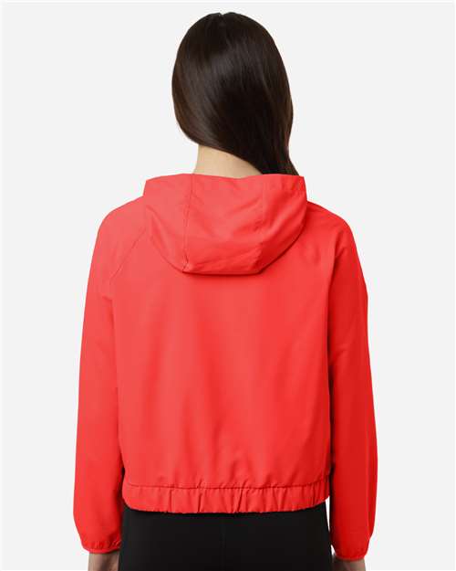 Core365 Women's UltraUVP Shoreline Long Sleeve Hooded Pullover - CE520LW Marina Red