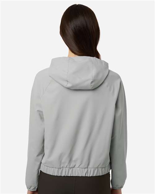 Core365 Women's UltraUVP Shoreline Long Sleeve Hooded Pullover - CE520LW Platinum