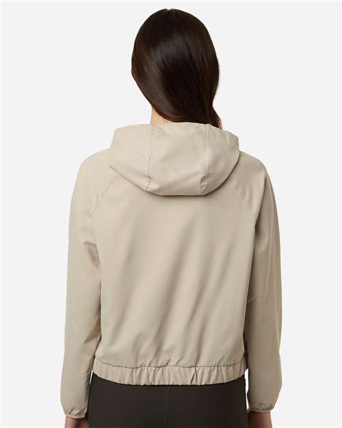 Core365 Women's UltraUVP Shoreline Long Sleeve Hooded Pullover - CE520LW Stone