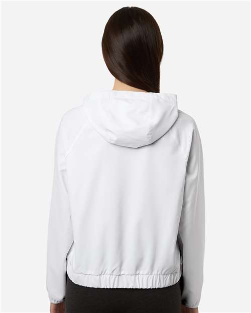 Core365 Women's UltraUVP Shoreline Long Sleeve Hooded Pullover - CE520LW White