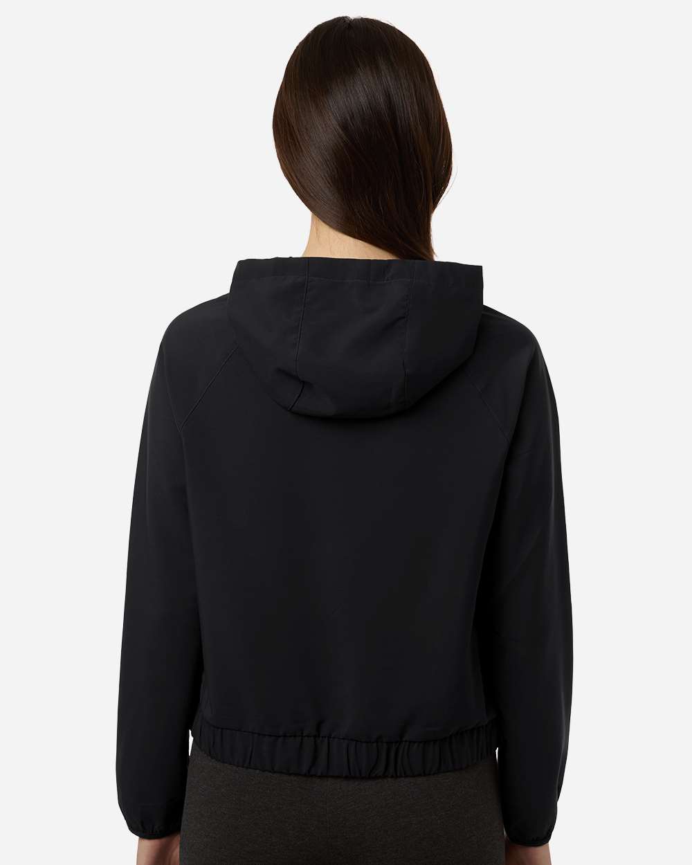 Core365 Women's UltraUVP Shoreline Long Sleeve Hooded Pullover - CE520LW Black