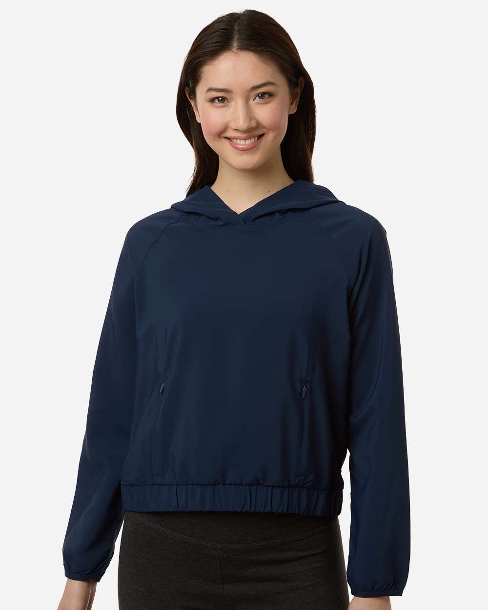 Core365 Women's UltraUVP Shoreline Long Sleeve Hooded Pullover - CE520LW Classic Navy