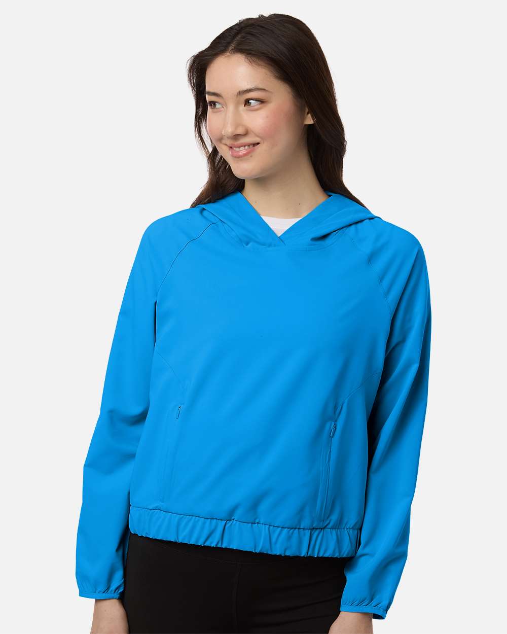 Core365 Women's UltraUVP Shoreline Long Sleeve Hooded Pullover - CE520LW Electric Blue