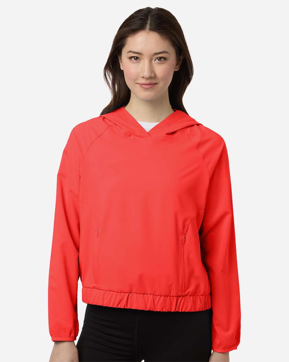 Core365 Women's UltraUVP Shoreline Long Sleeve Hooded Pullover - CE520LW Marina Red