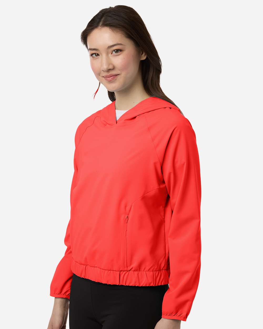 Core365 Women's UltraUVP Shoreline Long Sleeve Hooded Pullover - CE520LW Marina Red