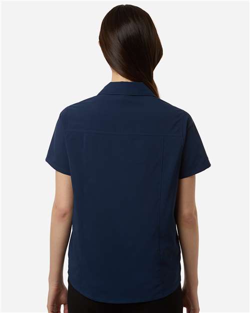 Core365 Women's UltraUVP Shoreline Short Sleeve Staff Shirt - CE520W Classic Navy