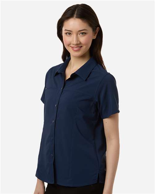 Core365 Women's UltraUVP Shoreline Short Sleeve Staff Shirt - CE520W Classic Navy