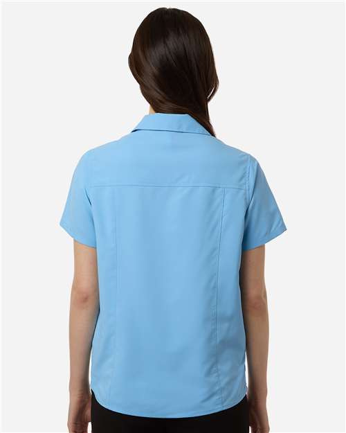 Core365 Women's UltraUVP Shoreline Short Sleeve Staff Shirt - CE520W Columbia Blue
