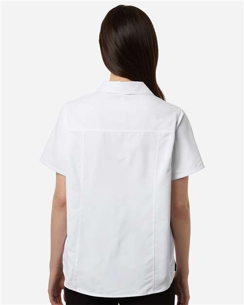 Core365 Women's UltraUVP Shoreline Short Sleeve Staff Shirt - CE520W White