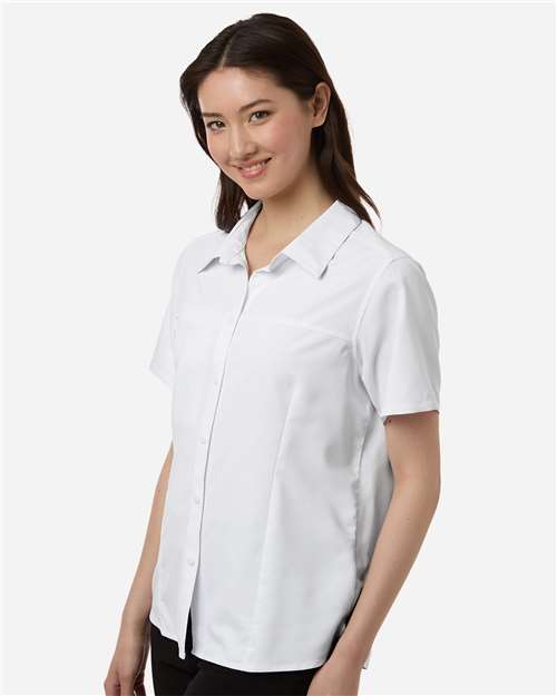 Core365 Women's UltraUVP Shoreline Short Sleeve Staff Shirt - CE520W White