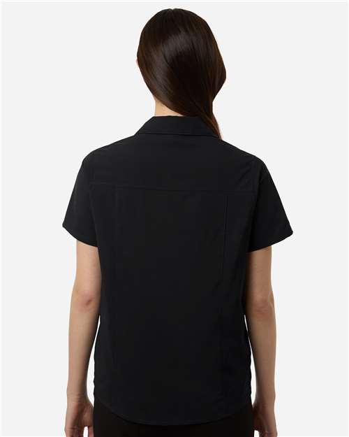 Core365 Women's UltraUVP Shoreline Short Sleeve Staff Shirt - CE520W Black